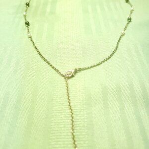 90s JOAN RIVERS Classics 19.5" Silver Tone Faux Pearl Station Necklace